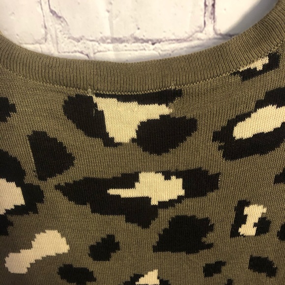 FINAL PRICE Pink Rose Animal Print Sweater Dress - Picture 5 of 7